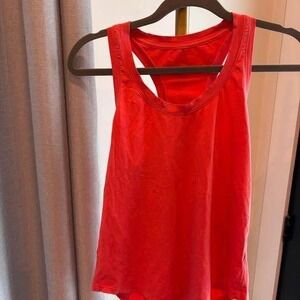 LuluLemon- Coral cotton tank -size 6 $25 #138